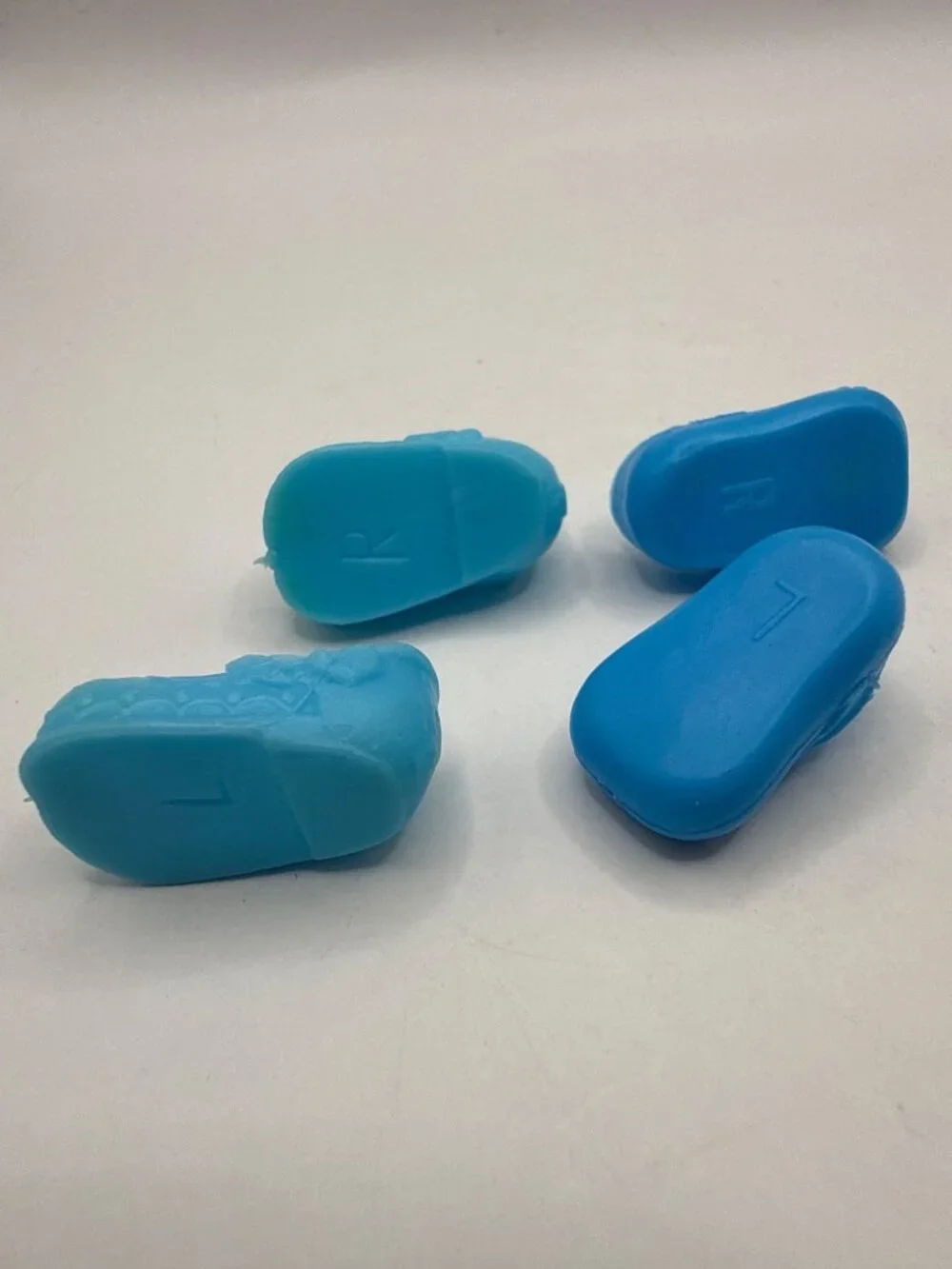 Blue Doll Shoes Bundle Mini Mary Janes Replacement Toy Accessory Lot